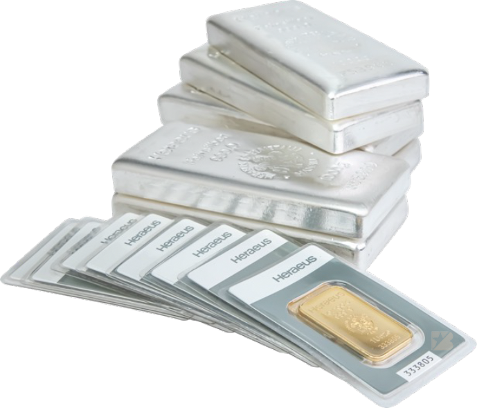 Heraeus gold and silver bullion bars